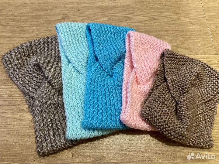 Повязка на голову вязанная