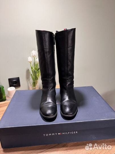 Сапоги женские натуральная кожа Tommy Hilfiger