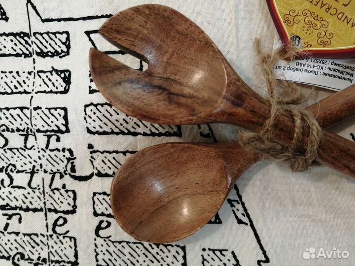 Набор деревянных ложек из дерева акация