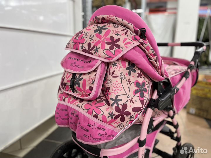 Коляска bebetto Super Kid розовая