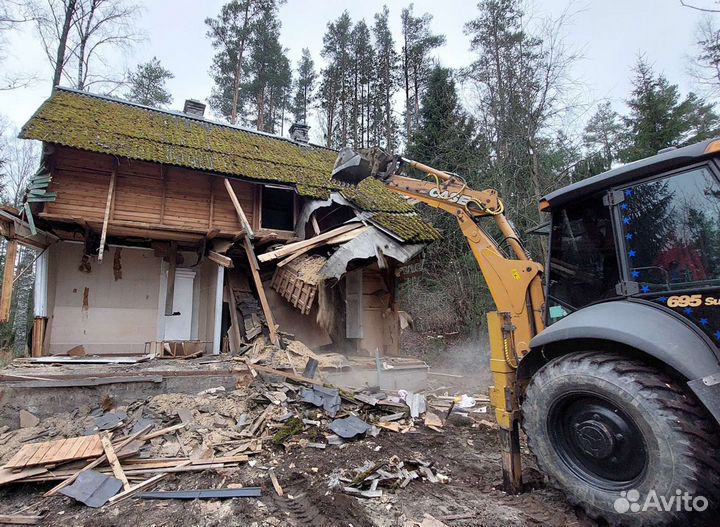 Демонтаж. Снос дачных домов. Вывоз мусора