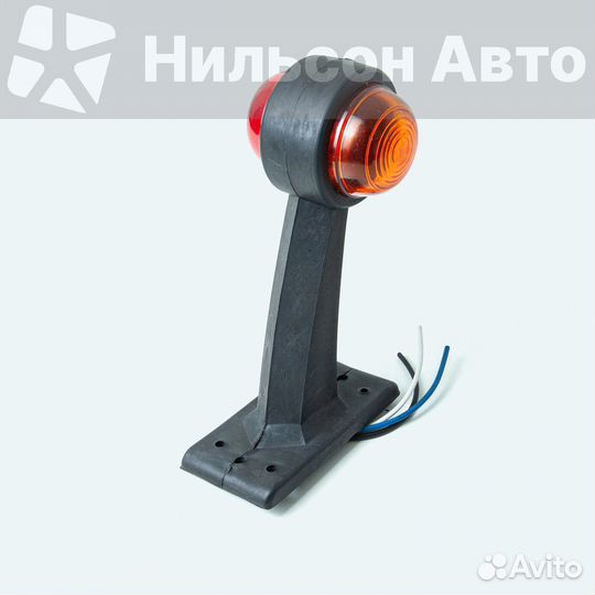 Габарит на будку на стойке, выносной, оранжевый/кр