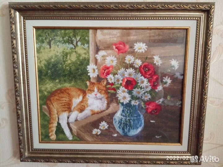 Картина вышитая крестом