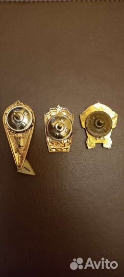 Тяжелые значки СССР отличники