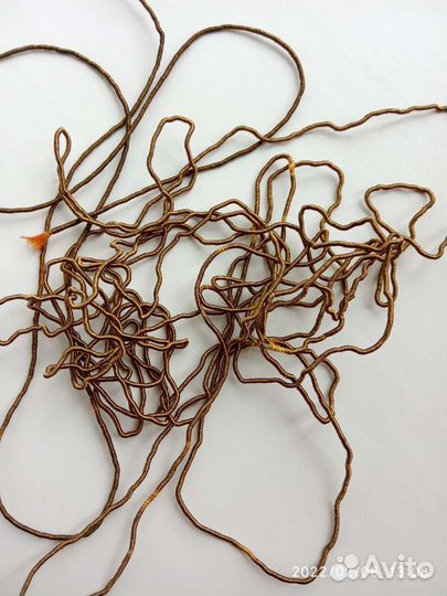 Шнур металлизированный латунь