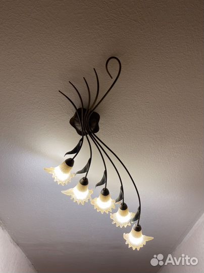 Люстра и бра в комплекте