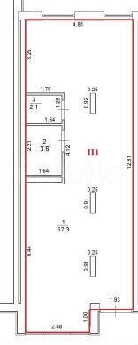 Свободного назначения, 63 м² на доке