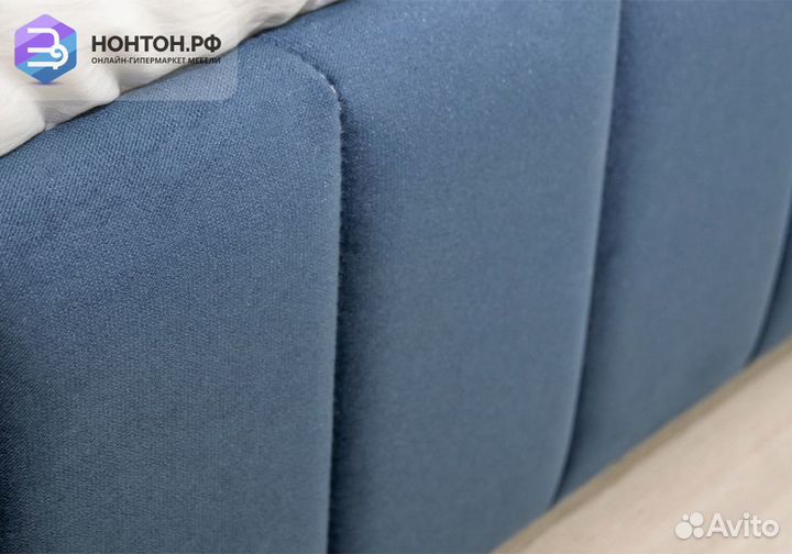 Кровать Милана синяя