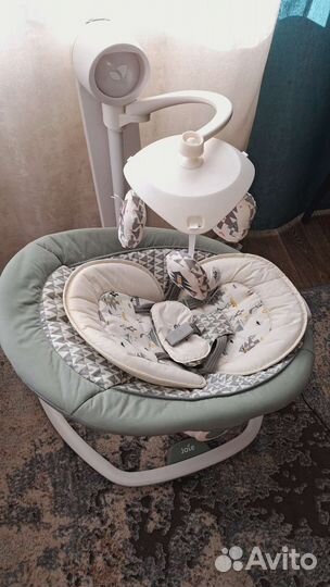 Детские электронные качели joie serine swivel