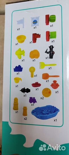 Детский игровой набор лодка 24 предмета