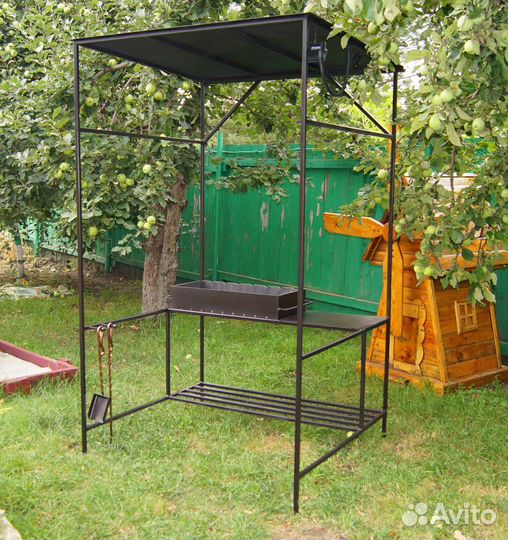 Мангал с крышей 5 мм