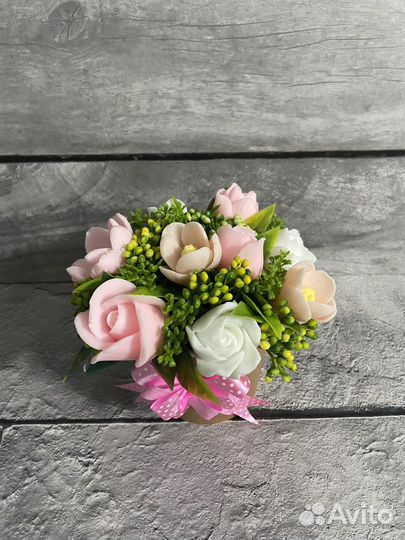 Букет из мыла ручной работы