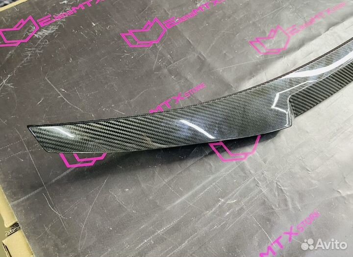 Спойлер audi A5 B9 купе сухой карбон, M4 стиль