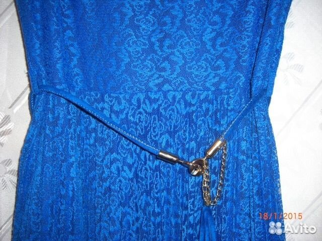 Платье синее новое
