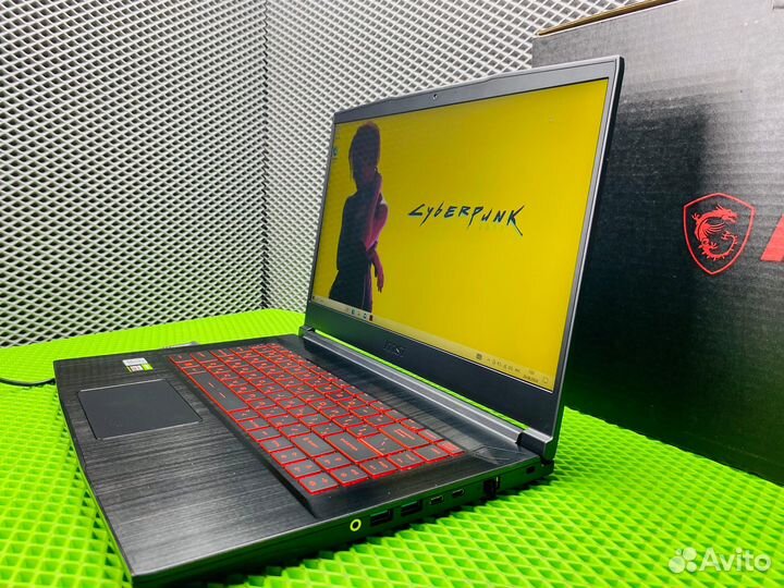 Ноутбук MSI i5-10200/16/SSD512/RTX 3060 6gb