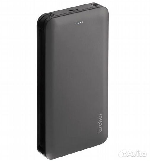 Внешний акб Groher (8-pin,microusb) 16000mAh (30W)