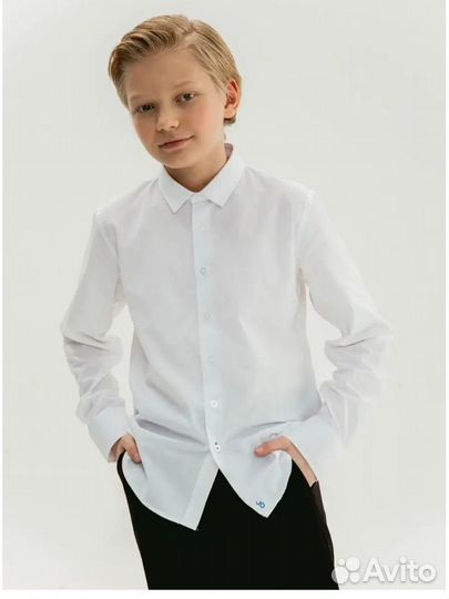 Рубашка белая для мальчика Orby, рост 170