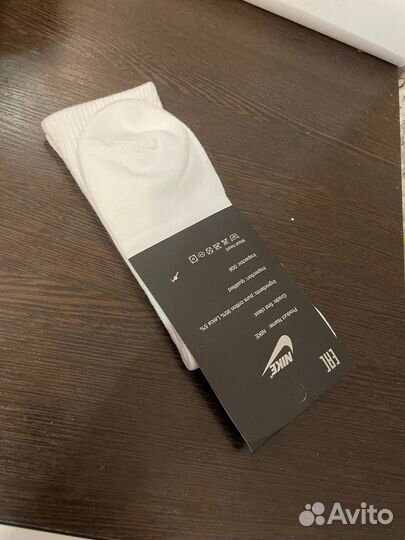 Носки nike высокие белые