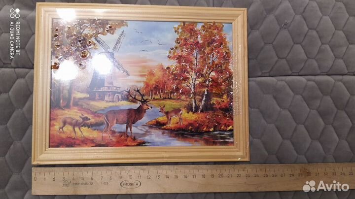 Новые картины с янтарной крошкой