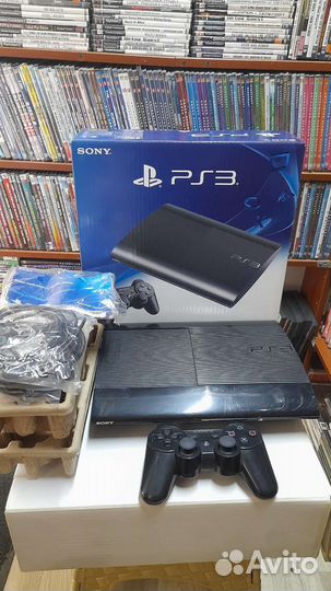 Ps3 super slim 500gb,50 игр