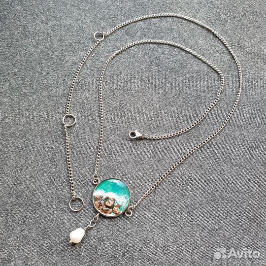 Кулон с Морем. Ручная работа