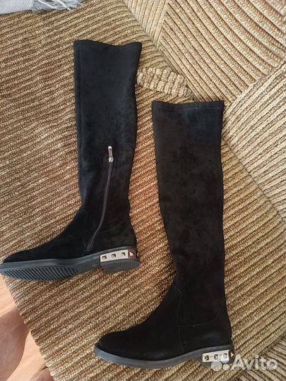 Ботфорты замшевые 37 размер