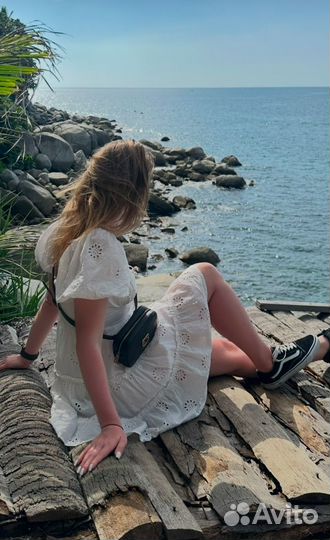 Хлопковое платье ажурное