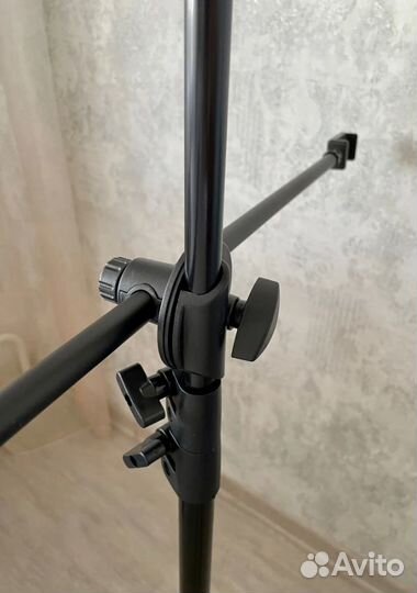 Кольцевая лампа 26 см, держатель и штатив журавль