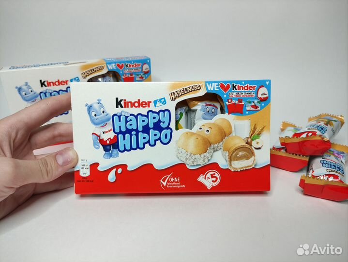 Бегемотики Kinder Happy Hippo