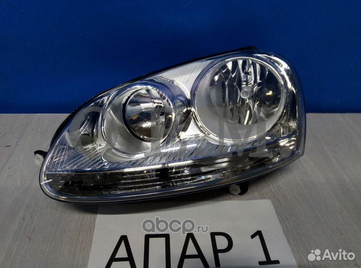 Фара левая черная VW Golf 5 (2003-2008)