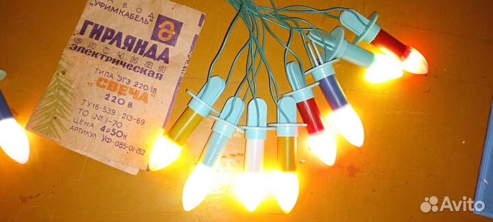 Гирлянда СССР свечи Уэлз