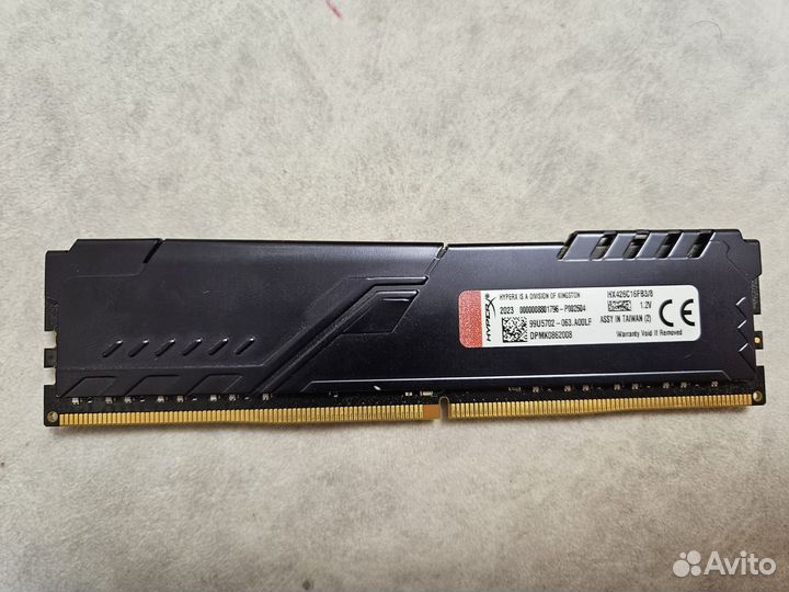 Оперативная память HyperX Fury DDR4 8gb