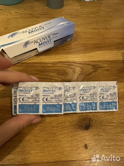 Линзы acuvue oasys 1 day -3 -2,75