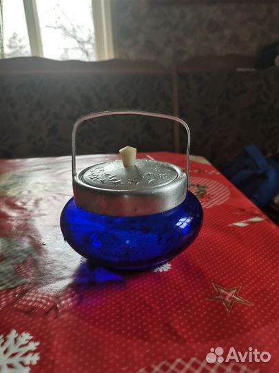 Сахарница стекло винтаж СССР