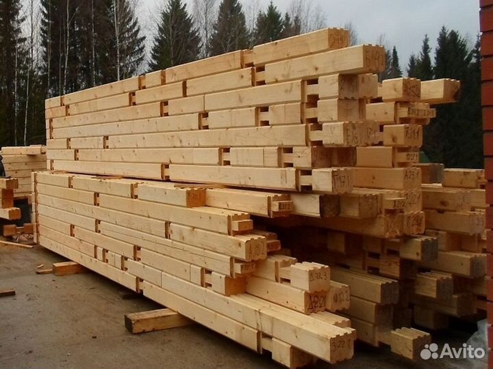 Брус профилированный 150 х 100х 6000