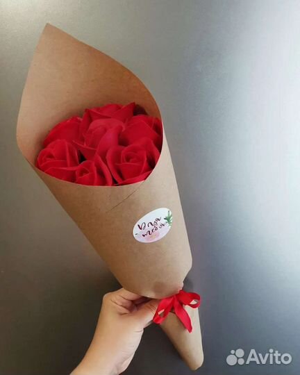 Букет из мыльных розочек