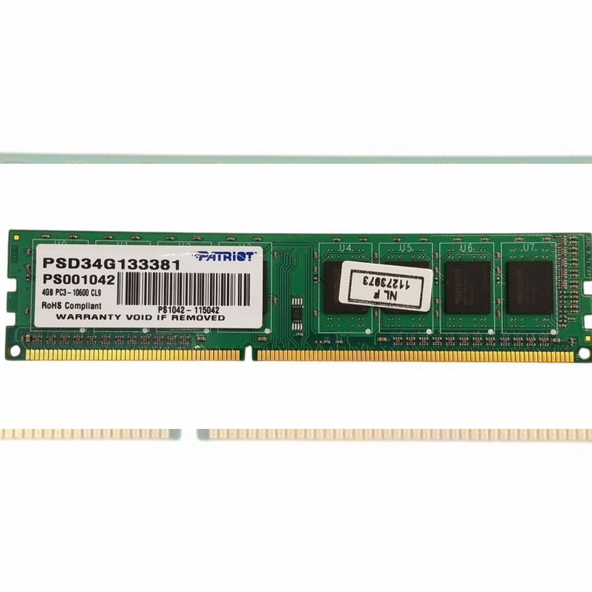 [PSD34G133381] Оперативная Память Patriot Ddr3 4gb Psd34g133381