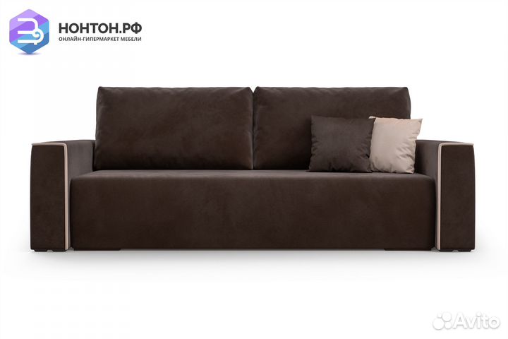 Диван еврокнижка Манхэттен коричневый