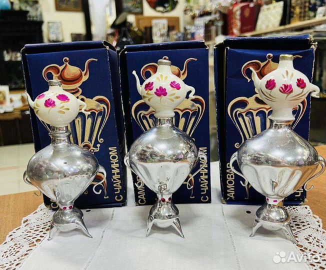 Ёлочная игрушка 1976 г. Самовар