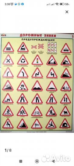 Плакаты дорожные знаки и таблички