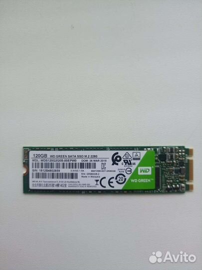 Wd green SATA ssd 120gb m.2 2280