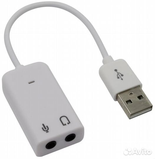 Переходник USB Stereo Sound Adapter.Jack(мам-пап)