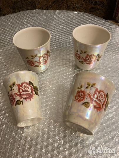 Стаканы времен СССР перламутровые ассортимент