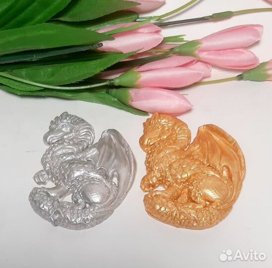 Магниты на холодильник Дракон-символ 2024 года