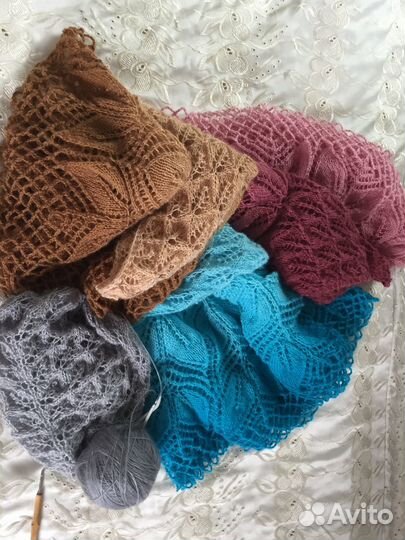 Шаль ручной работы