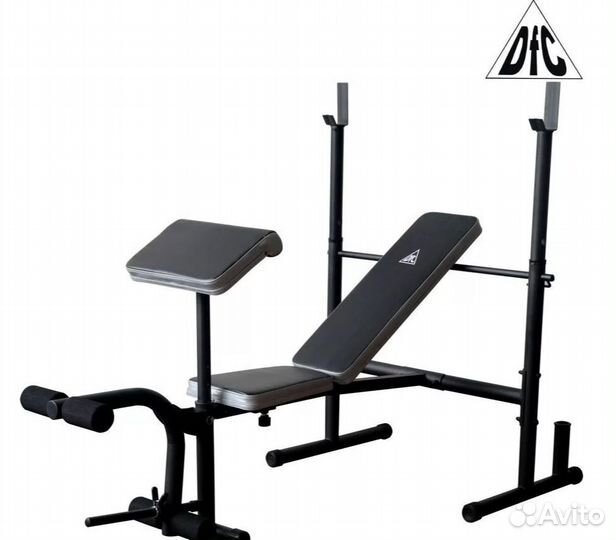 Скамья под штангу со стойками DFC D3802