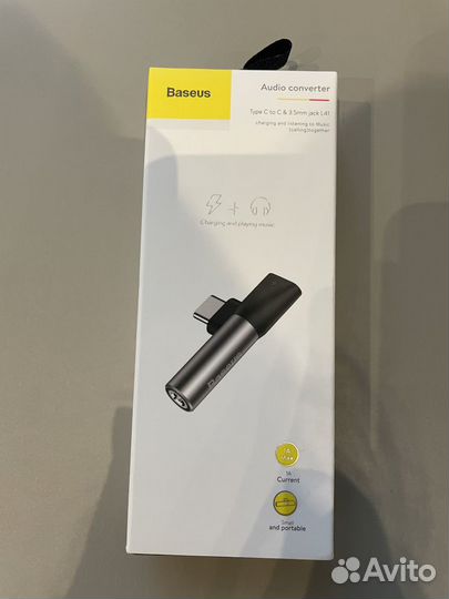 Переходник Baseus L41 Audio Converter USB-C/3.5mm