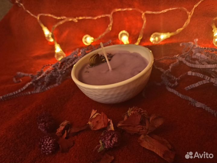 Ароматическая свеча ручной работы