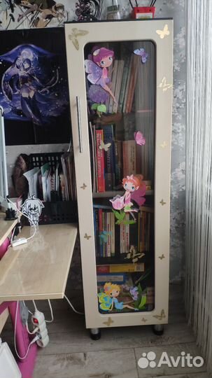 Растущая парта и стул Дэми и шкаф