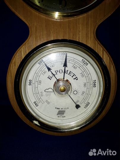 Настенные часы барометр термометр Весна